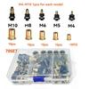 60/70 PCS Threaded Rivnut Kit Rustproof Threaded Insert Tool Rivet Nut Tool  DIY Work