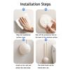 Extended Handle Toilet Brush Double-Sided Brush Head Toilet Scrubber