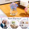 Colorful K9 Crystal Forget Me Not Crystal Flower Flower Birthday Gifts for Wedding Anniversary Gifts for Friends and Retirement Wedding Day Gifts for