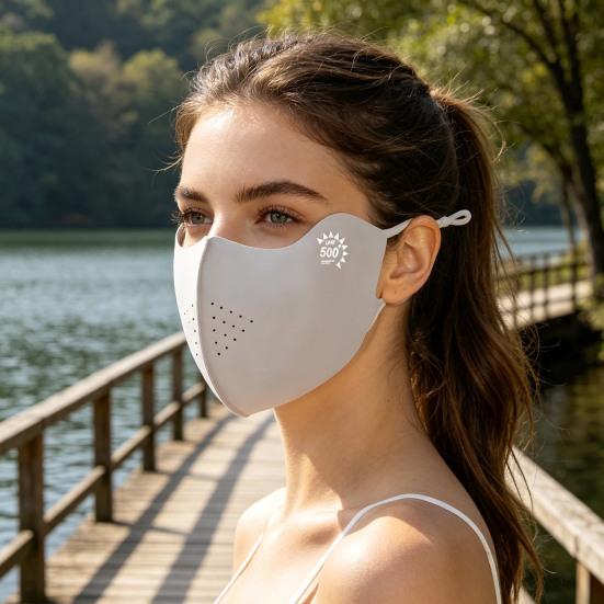 Outdoor Sunscreen Face Guard Breathable Ice Silk Seamless Face Guard
