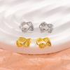 Hollow Dna Ear Buckle Female Mori Sweet Fashion Temperament Earrings Versatile Personality Ins Geometric Line Twist Earrings