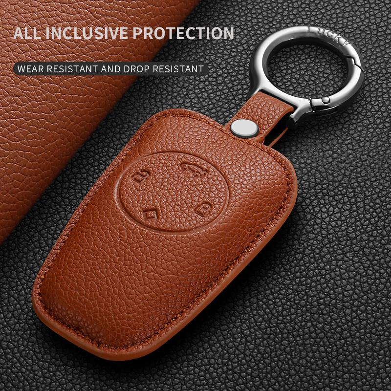Guscio Portachiavi Auto in Pelle Portachiavi per Leapmotor T03 S01 C11 C01 T03 S01 C11 B10 Custodia Portachiavi Intelligente Auto Accessori di Protezione