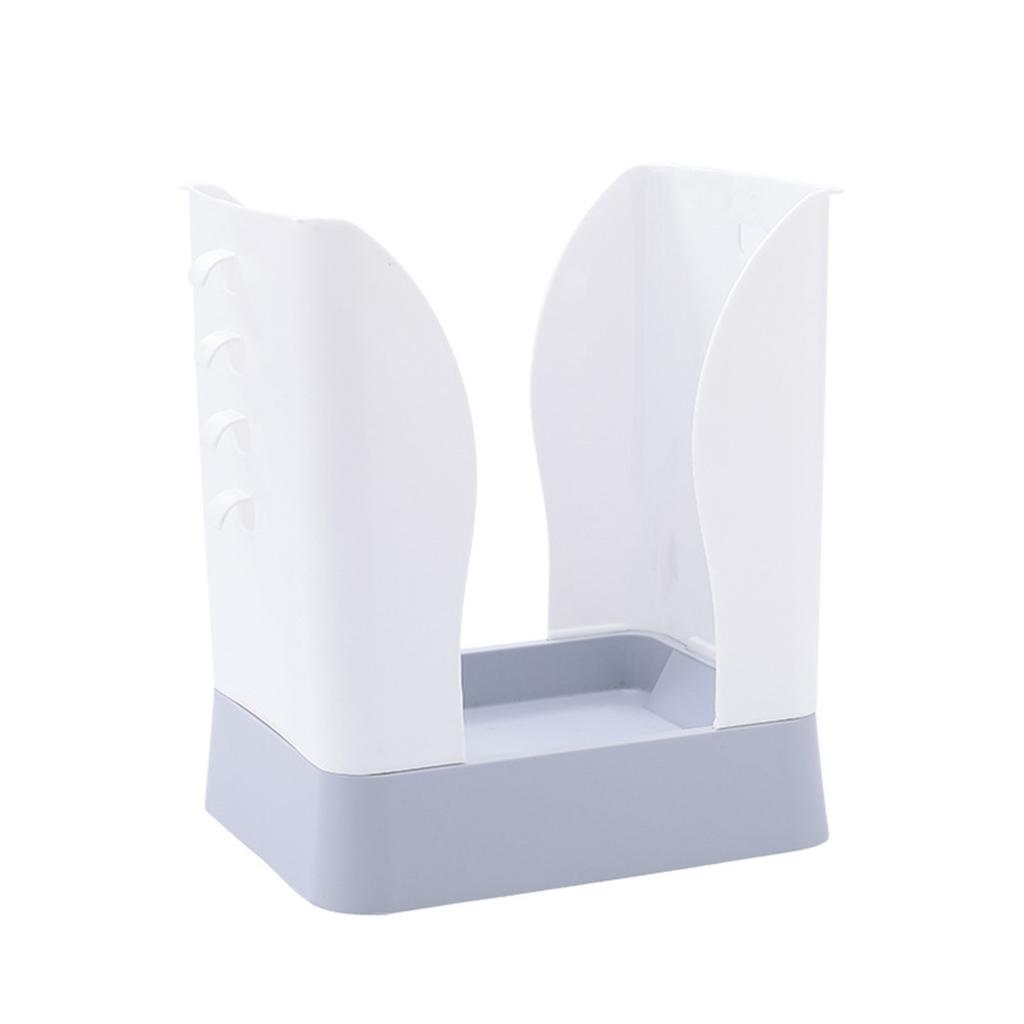 Plastikowy kosz na śmieci Rozkładany uchwyt na worki na śmieci Duża pojemność do kuchni łazienki Niebieski i żółty