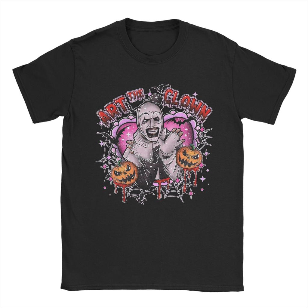 Halloween Horror Terrifier Film Unisex s T Shirts  Fun Tees Short Sleeve Crewneck TShirt Pure Cotton Gift Idea Clothes