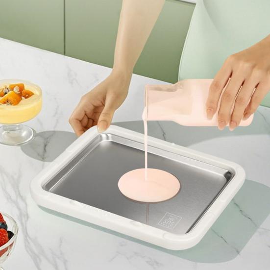 Nerezový stroj na výrobu rolované zmrzliny DIY Mrazicí stroj na jogurt a sorbet Neelektrický domácí výrobník dezertů