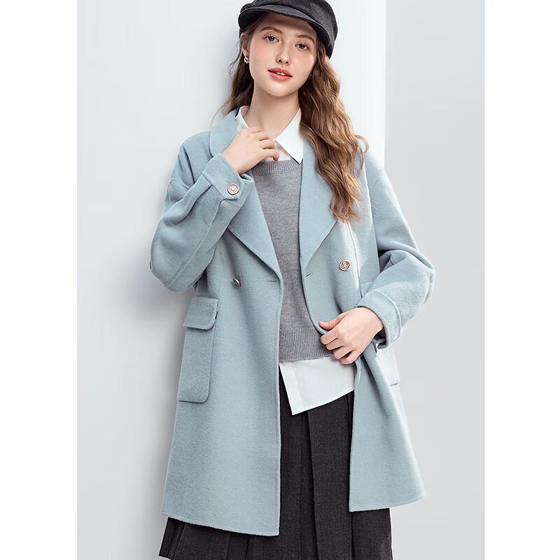 Betu Women's 2025 Winter Commuter 65.8% Wool Blend Coat (25N2311T19)