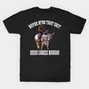 Men Black Print T-shirt Blazing Saddles - Never Mind That Shit Here Comes Mongo No-Cut Transfer Paper Print Cotton Tshirt