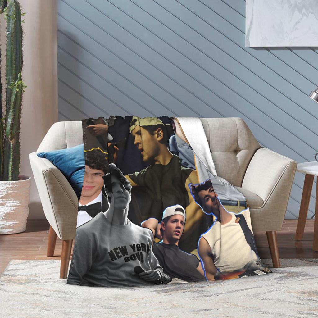 Kevin Jonas  Blankets Quality Warm J-Jonas Brothers  Bedding Throws Winter Kids Bedroom Fluffy Bedspread