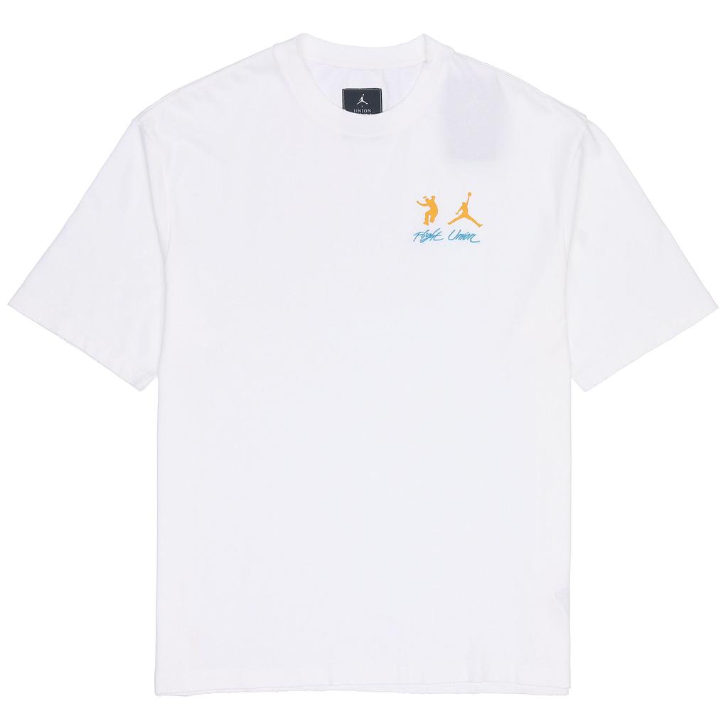 Jordan X Union Future Is Now SS22 Breathable Logo Crew Neck T-Shirt Men Tops White DM2844-100