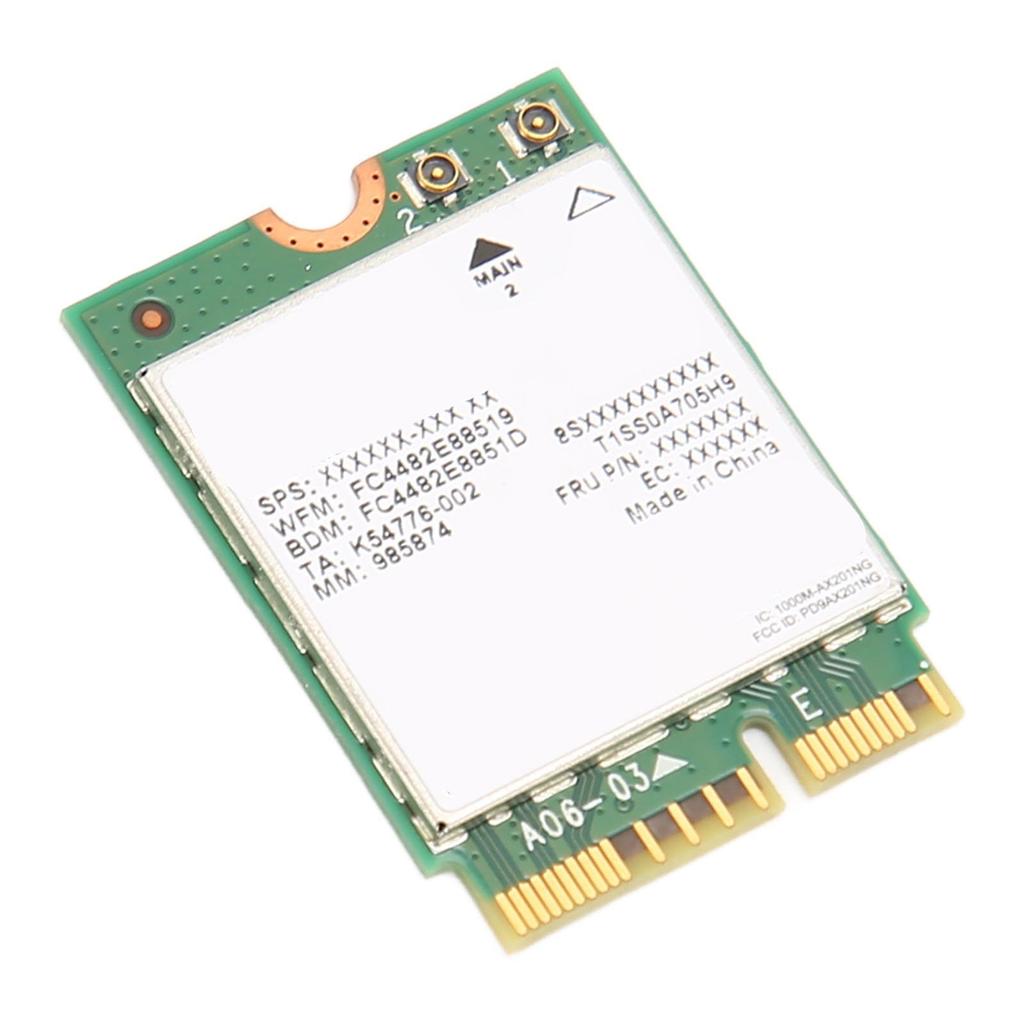 WiFi 6 Wireless Card Dual Band 574Mbps On 2.4GHz 2400Mbps On 5GHz 802.11AX AX201NGW Wireless Network Card for Laptop