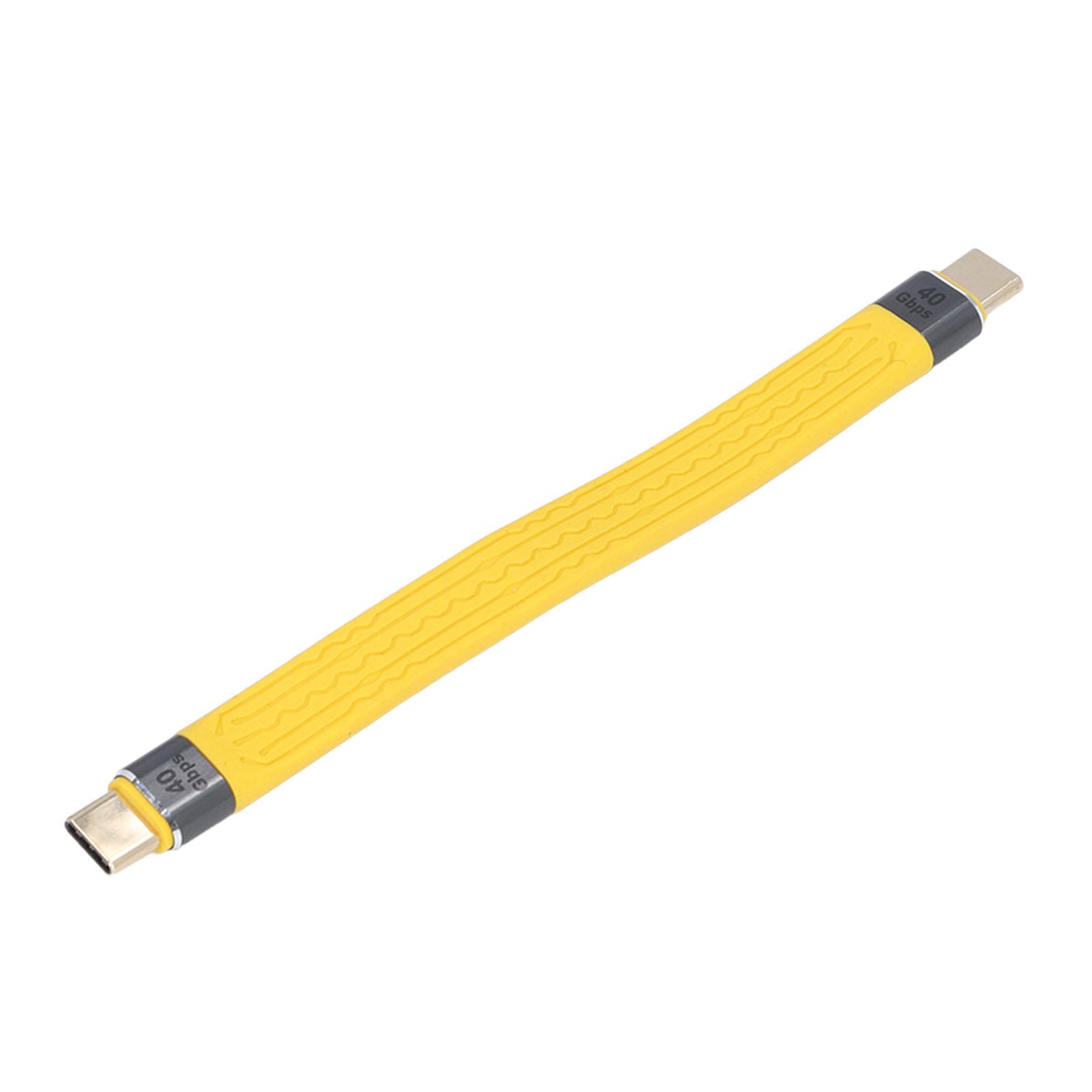 

Короткий кабель USB C Высокоскоростная передача данных Видео 4K Гибкая быстрая зарядка 100 Вт для