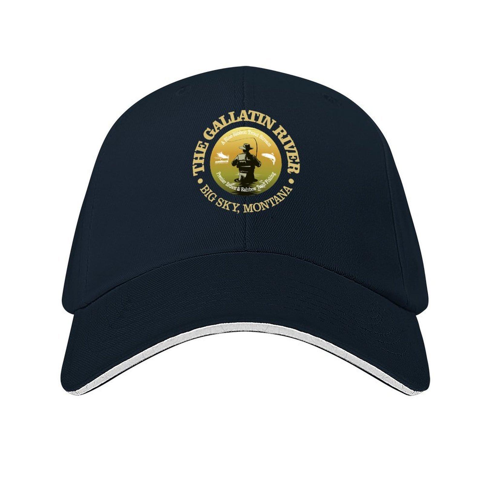 

Gallatin River Fly Fishing FSH Baseball Cap black Funny hats Streetwear Icon GirlS Hats Mens