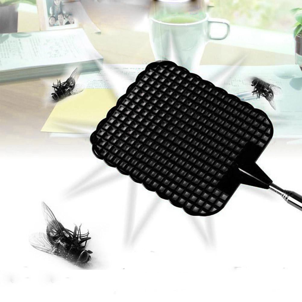 4 Pcs Plastic Telescopic Extendable Fly Swatter Stainless Steel Telescopic Rod Flapper Mosquito Bug
