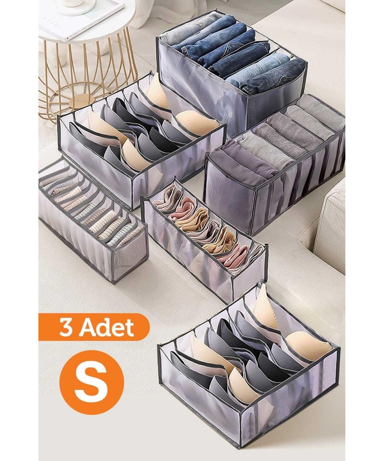 

3 Pcs - 11 Eyed Transparent Drawer Organizer Organizer – Small