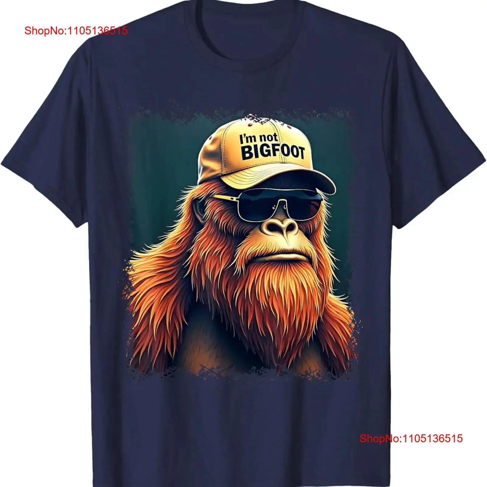 I m Not Bigfoot Disguise Sunglasses Trucker Hat Sasquatch T Shirt vintage Washed Stretched Stylish Unisex homme Breathable S