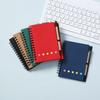 Compact Colored Card Pen Design Sticky Note Book with Coil Buckle and Pen