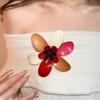 Multi Floral Petal Big Flower Badge Pin Exaggerated Vintage Colors Clothes Pin  Party Favors