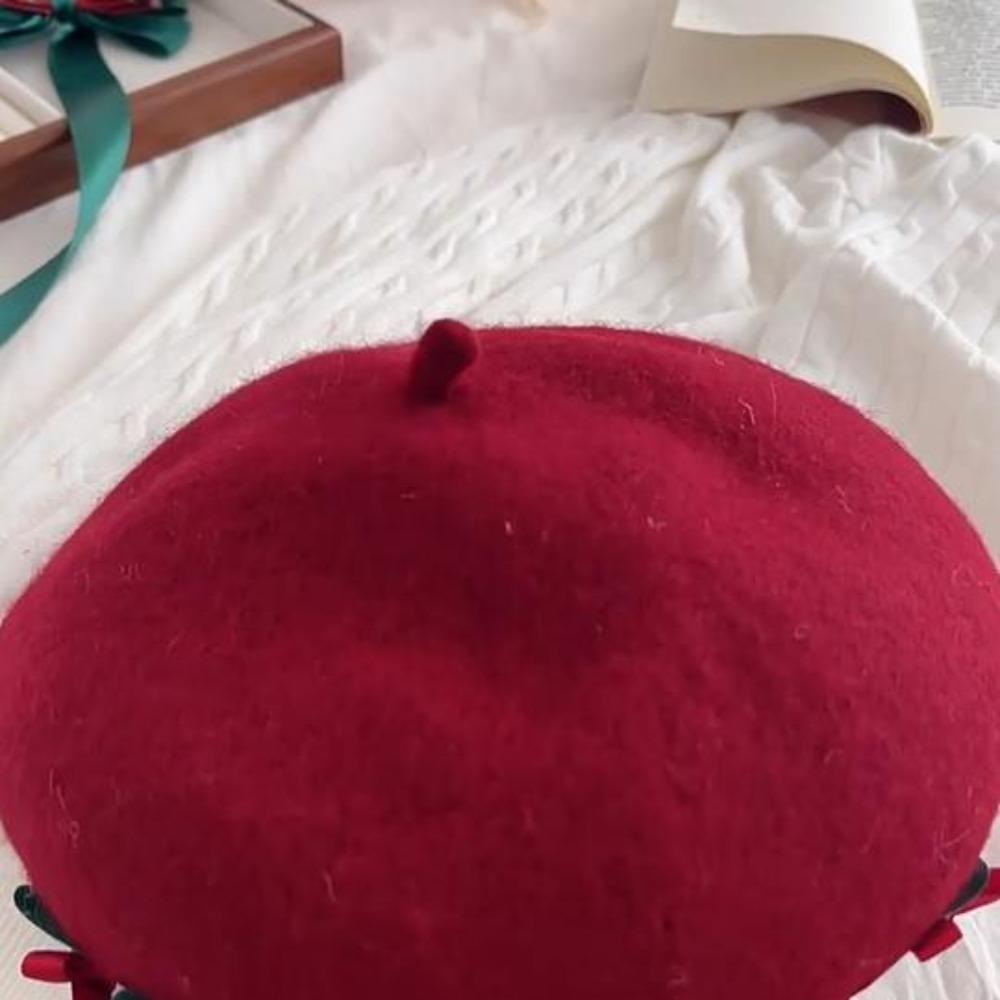 Fashion Lolita Hat Warm Winter Beanie Cap Kawaii Japanese Style Beret  Teenage