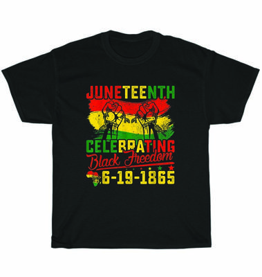 Juneteenth Feier der schwarzen Freiheit 1865 Afroamerikanisches T-Shirt Unisex Geschenk
