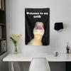 2D Duck Meme Flag Backdrop Cloth Funny Welcome Sign Party Banner