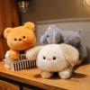 Party Cute Paradise Plush Toys for Girls Office Puppy Sleeping Pillow Bear Learning To Tie The Elephant