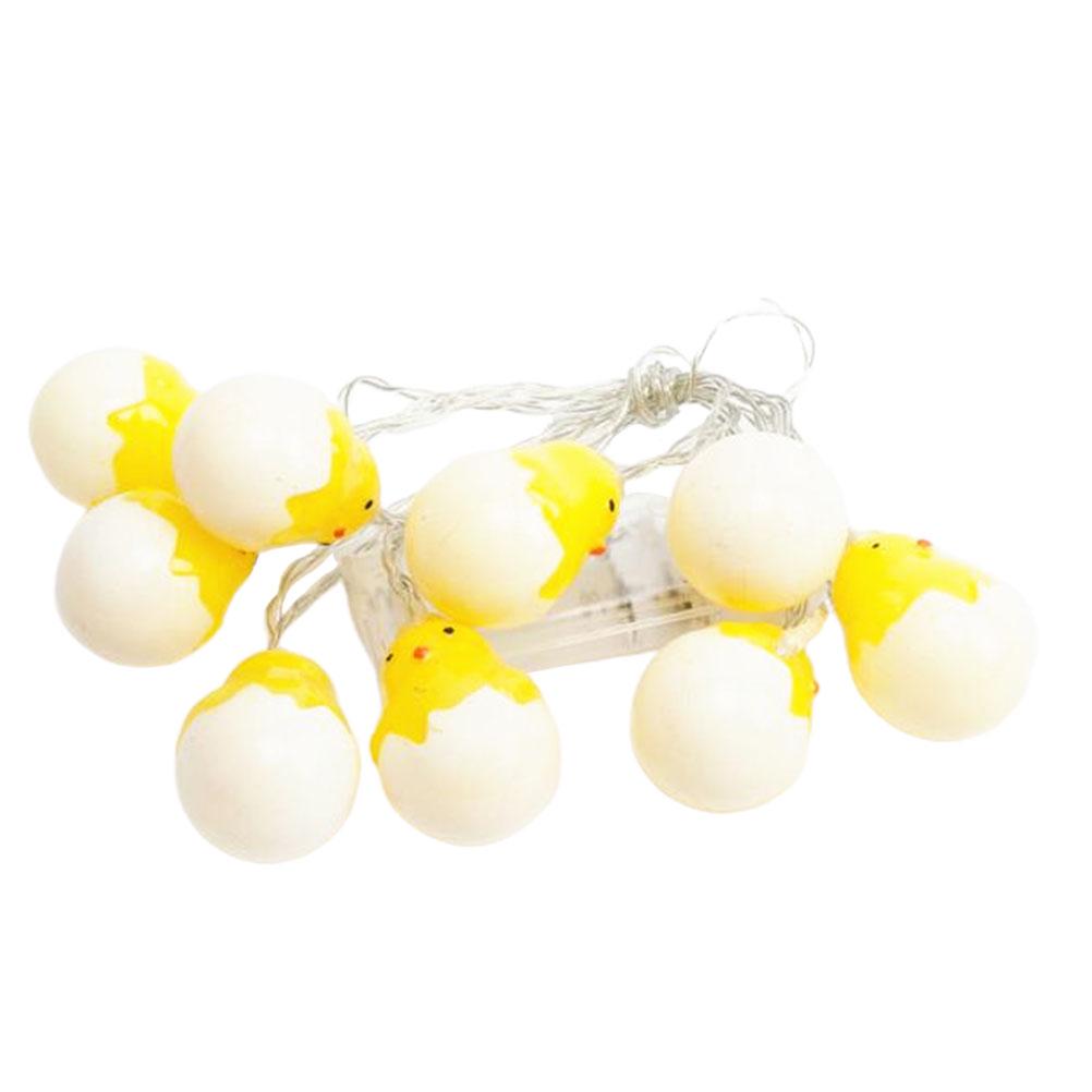 

1 Set of String Lights Easter LED Lamps String for Festival Party Withoout (3M 20 Lamps) жовтий
