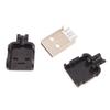 Shell Data Connection A Type DIY USB Black Male USB USB 2.0 Connector USB Socket USB Adapter