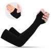Summer Cooling Arm Sleeves Fingerless Ice Silk UV Protection High Elastic for Cycling Fishing Outdoor Sports