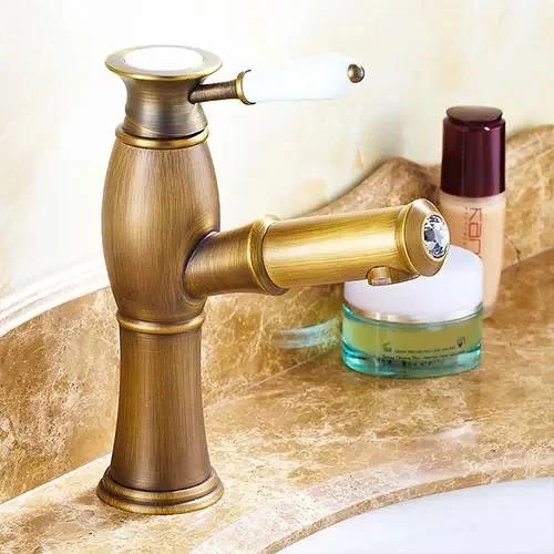 Bathroom Faucet Brass Pull Out Sink Taps Ceramic Single Lever Hole Deck Mount Hot Cold Mixer Water Faucet Brass Faucet Bathroom