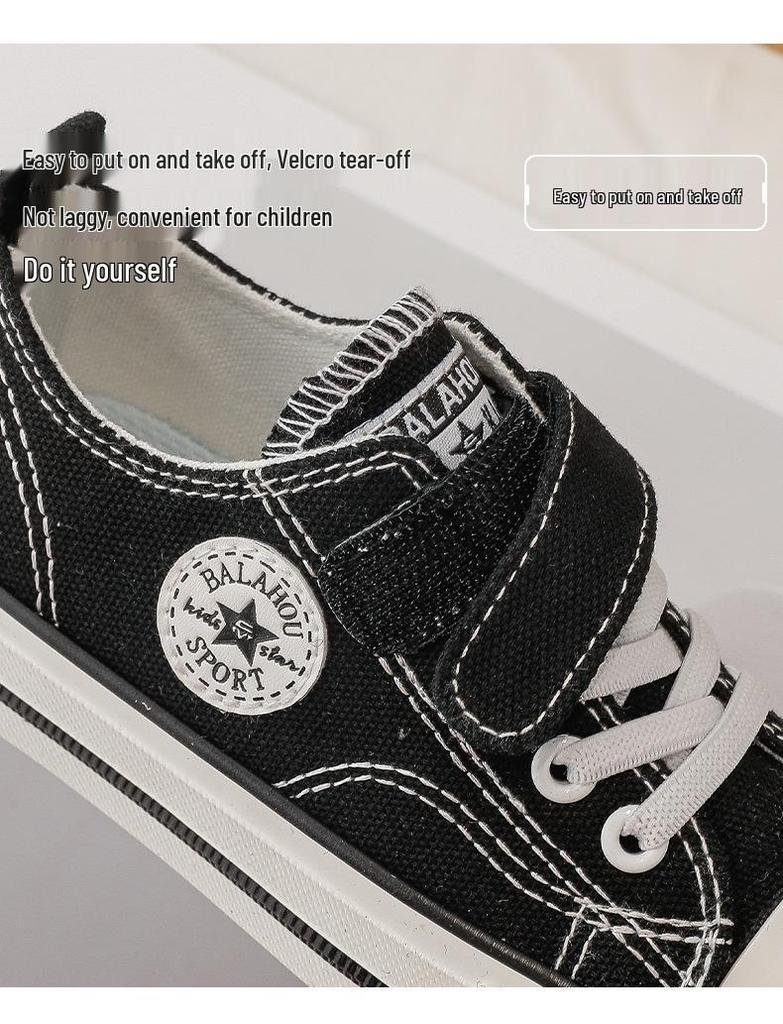 Kids' Unisex Canvas Shoes - Winter 2025 Style, Round Toe, High/Low Top, Soft Sole Board Sneakers for Students