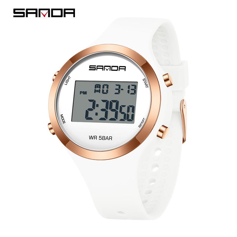 Sanda Colorful Multi-Function Waterproof Sports Watch for Men & Women