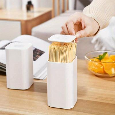 Suport pentru scobitoare Dispenser Container automat Pop Up Suporturi din plastic Suport pentru scobitoare Stand cutie pentru scobitori Cutie de depozitare