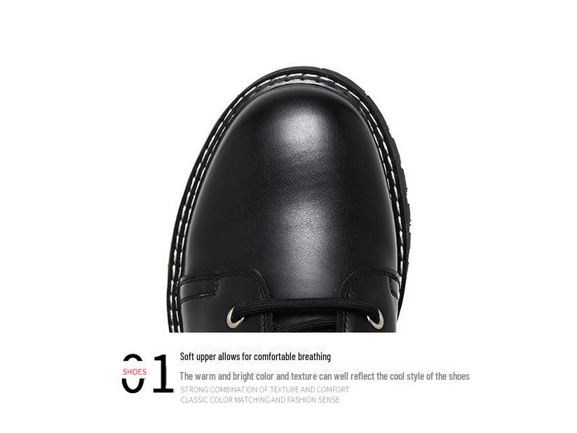 Tendenza Moda Autunno 2024: Stivali Martin Stringati Alti Stile Streetwear Europeo e Americano per Giovani