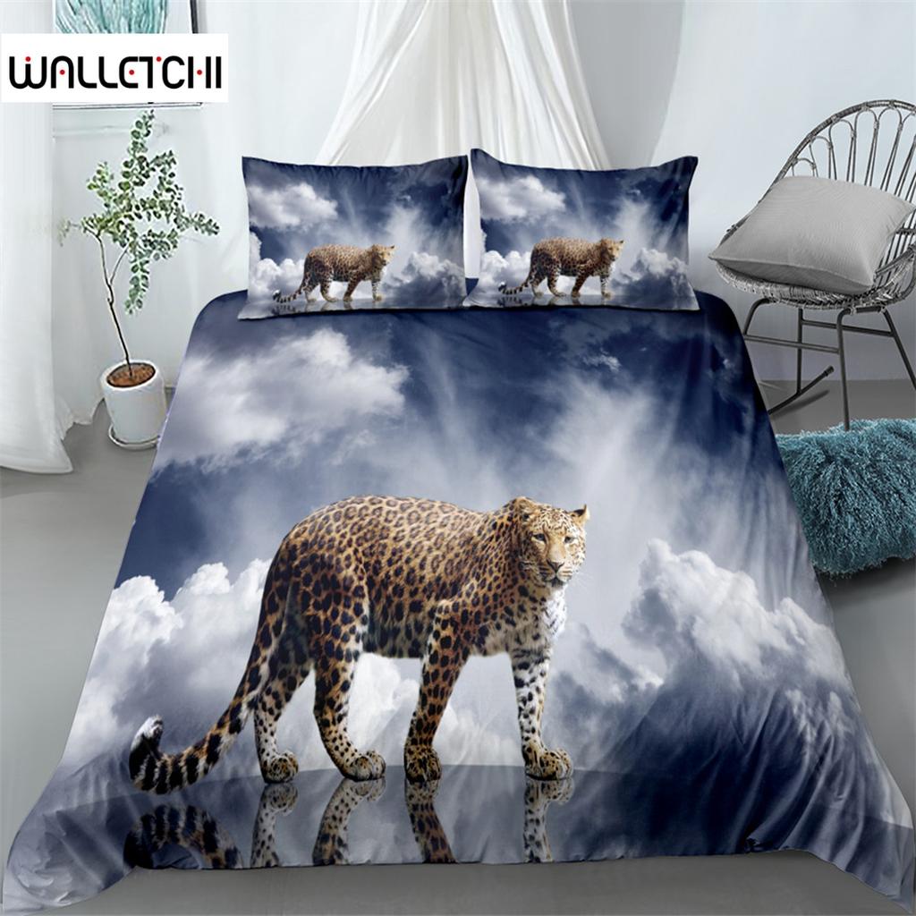 For Bedroom Guest Room Decor - Beautiful Leopard Duvet Cover Set, Fashion Bedding Set, Soft Comfortable Breathable Duvet Cover