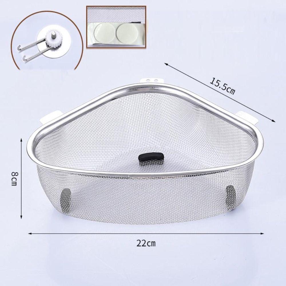 Stainless Steel Sink Drain Basket Multi-functional Leftover Sink Strainer Sink Filter