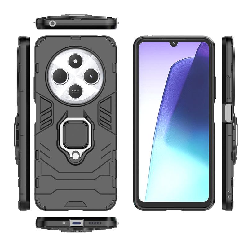 For Xiaomi Poco C75 Case Anti-knock Armor Magnetic Suction Stand Full Edge Back Cover For Poco C75 Case For Poco C75 6.88 inch
