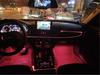 5PCS RGB LED Car Decor Neon With Foot Lamp integration Fiber Optical Strip Light