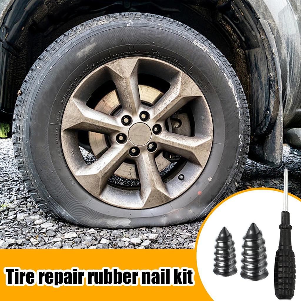 Tire Plug Screws Kit 30-Piece Heavy Duty Professional Screw-in Tire Repair Plugs Fast Tool For Truck SUV RV Motorcycle