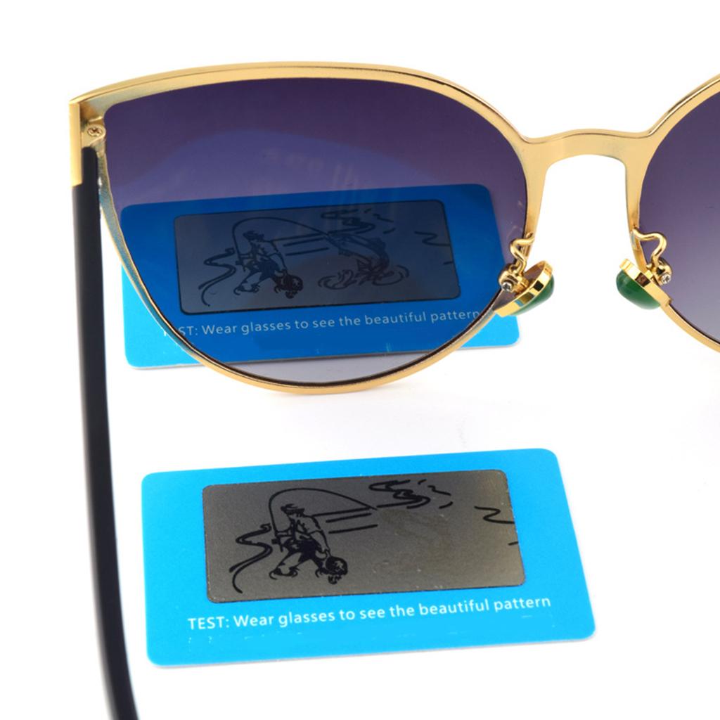 Polarization Sunglasses Tester, Polarized Glasses Test Card,Polarized Glasses Check Paper Accessories, 6x4cm