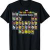 T-shirt Graphique Tableau Périodique des Personnages Super Mario