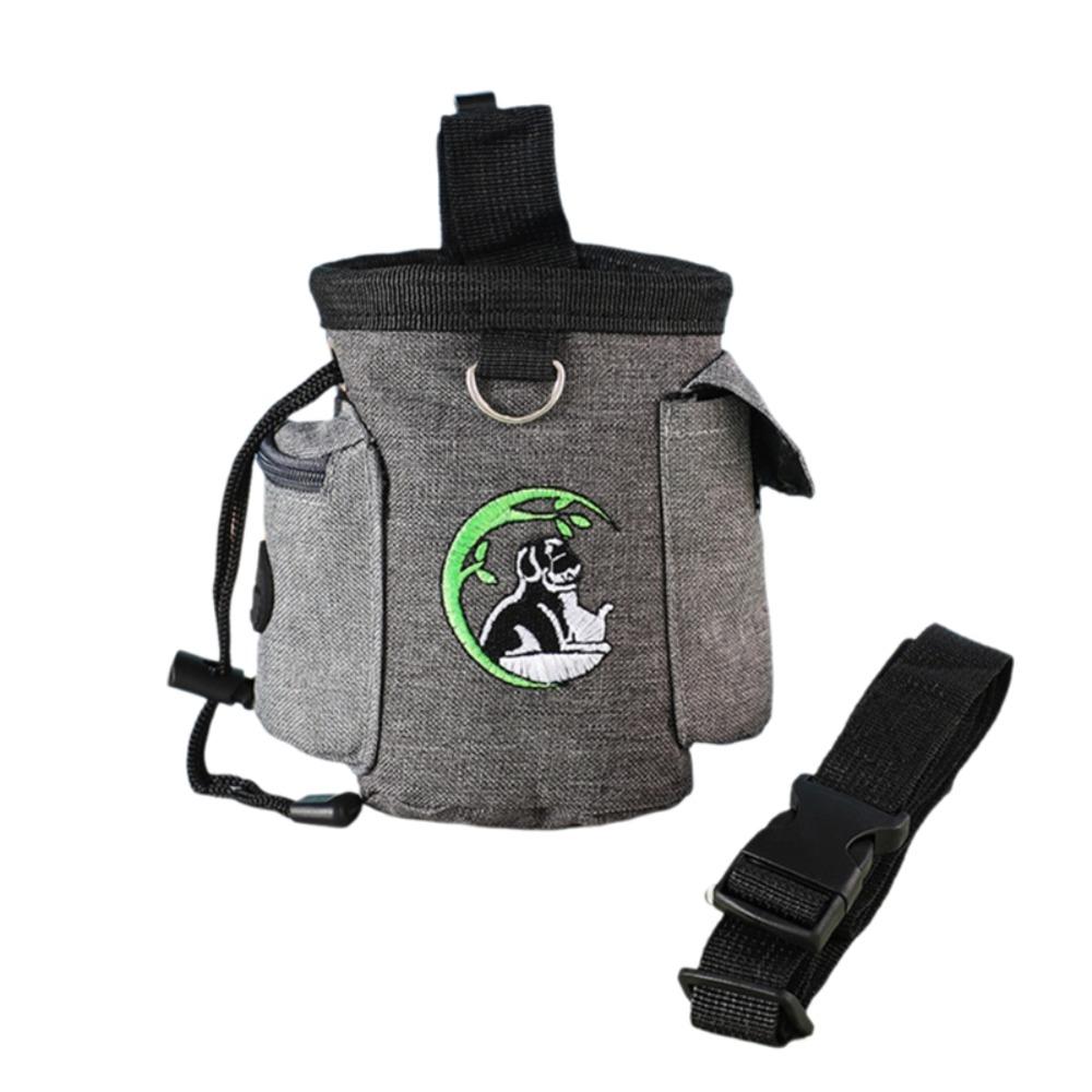 

Waterproof Dog Training Treat Pouch Stain-resistant Oxford Fabric Dog Snack Pocket Wear-resistant Eco-friendly Dog Food Bag серый