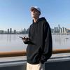 Men's Loose Fit Hooded Sweatshirt, New 2025 Style, Light Gray, Casual Jacket for Spring/Autumn/Winter