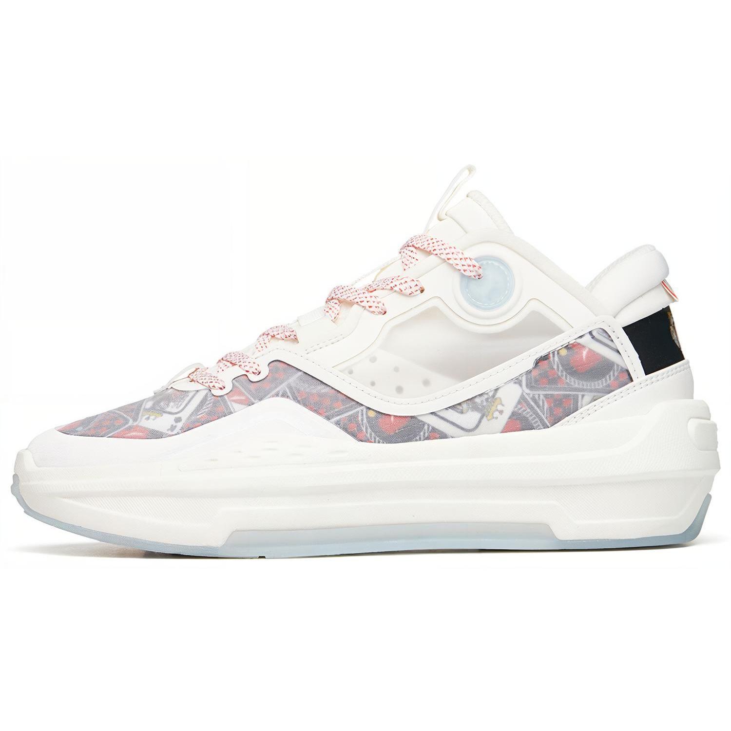 

new Anta C37 2.0 Anti Slip And Wear Resistant Lightweight Mid Top Skateboard Shoes Men s White Red 40