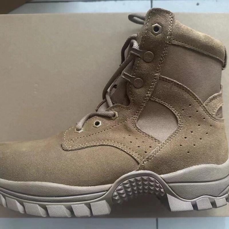 

New brown combat training boots wear-resistant outdoor ultra-light zipper tactical boots special forces non-slip men and women, breathable 46