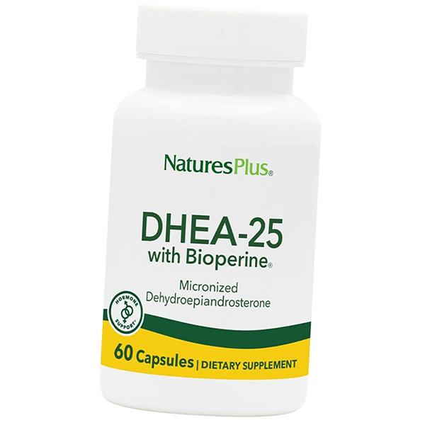 

Дегидроэпиандростерон с биоперином, DHEA-25 with Bioperine, Nature s Plus 60капс (72375010) 60caps