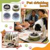 Pet Water Bowl Car Travel Non Spill Anti Slip Floating Water Dish for Dogs and Cats with Splash Proof Design Leak Proof Base