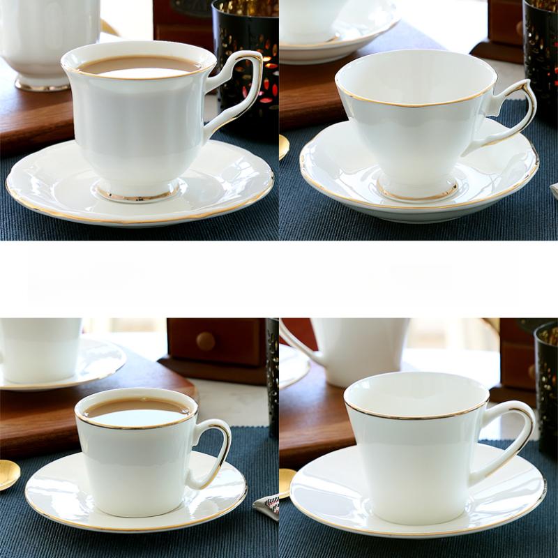 Bone China koffiemokken set Koffieservies set 170 ml zwarte thee mok set mokken en schotel Engelse theepot set-03