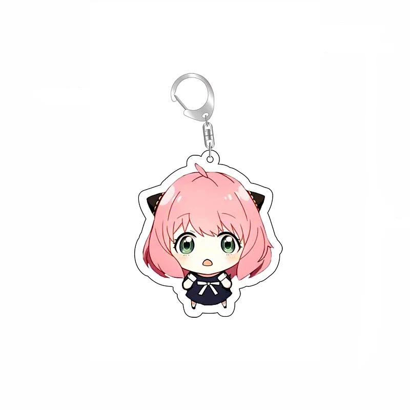 Anime SpyxFamily Anya Loid Yor Forger Cartoon Acrylic Keychain Pendant Keyring Bag Tag Anime Collections for Costumes