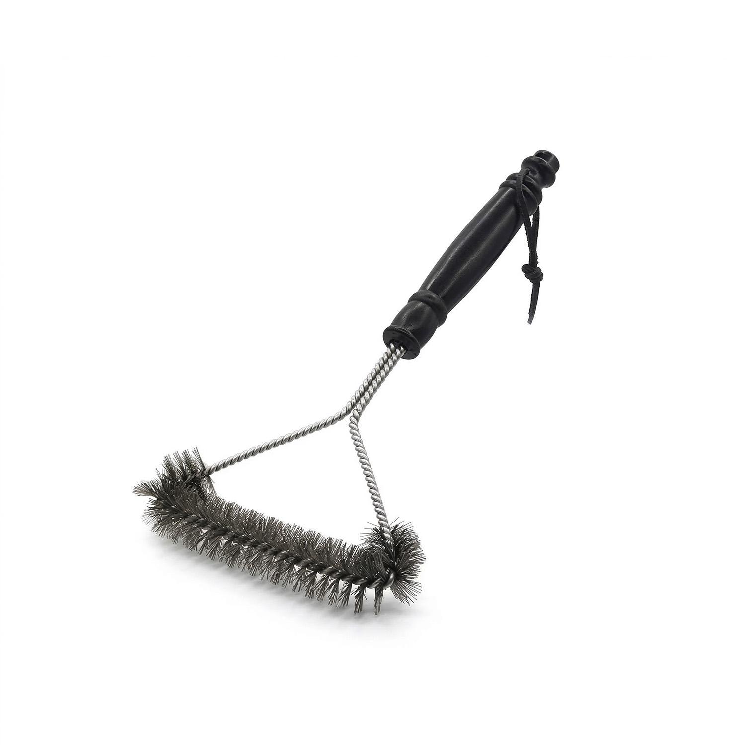 

BBQ Grill Brush Y-Shape 12 Inch Stainless Steel Curled Wire Bristles Deep Cleaning Scrubber for Grill Grates & Grease чёрный