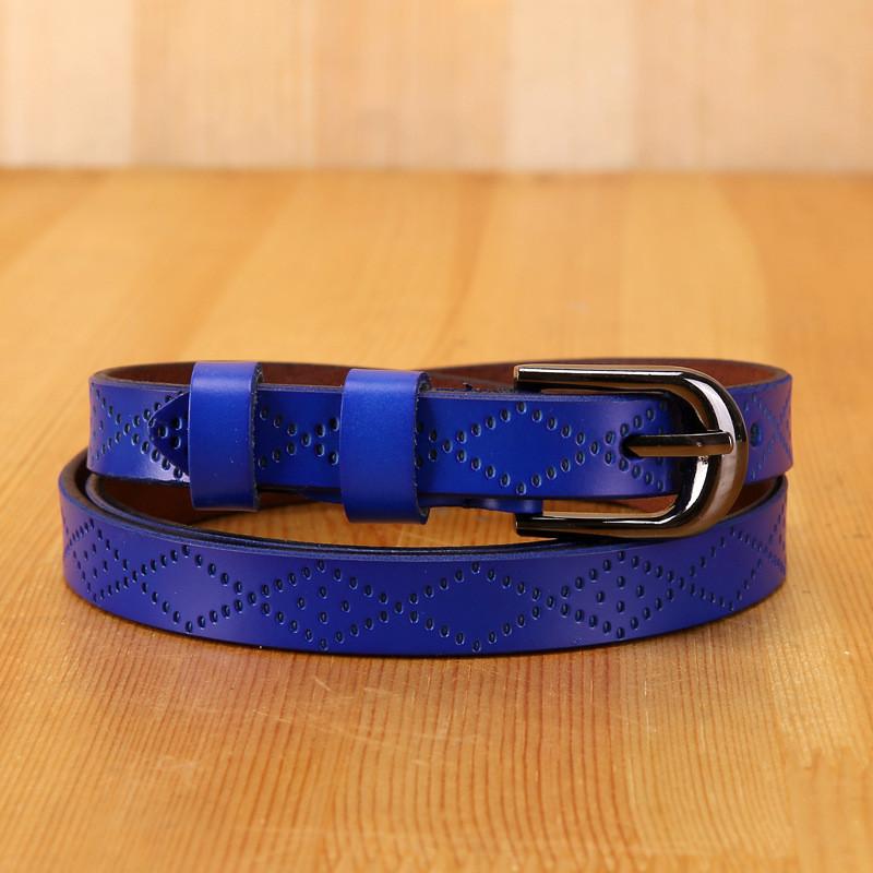 Classic Genuine Leather Belt For Women With Alloy Buckle For Casual Wear